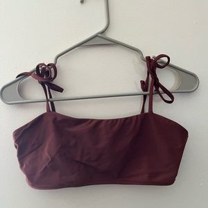 bandeau swimsuit With ties
